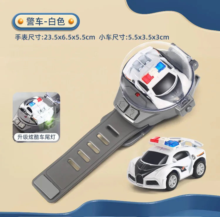 Kids Mini Watch Remote Control Car Toy 2.4Ghz RC Wrist Watch Racing Car USB Rechargeable Cute Mini Car