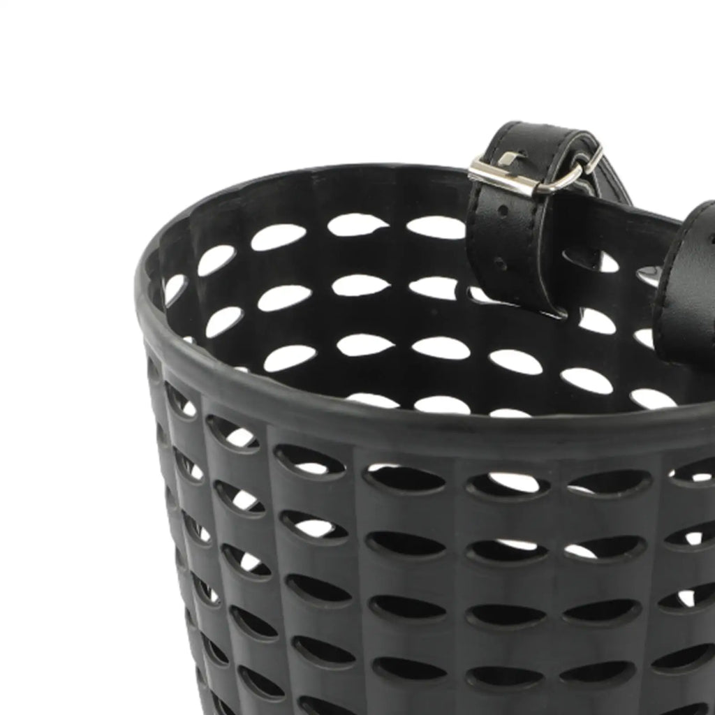 Kids Bike Basket Durable Storage Basket with Adjustable PU Straps Handlebar Basket for Children Girls Outdoor Biking Toddlers