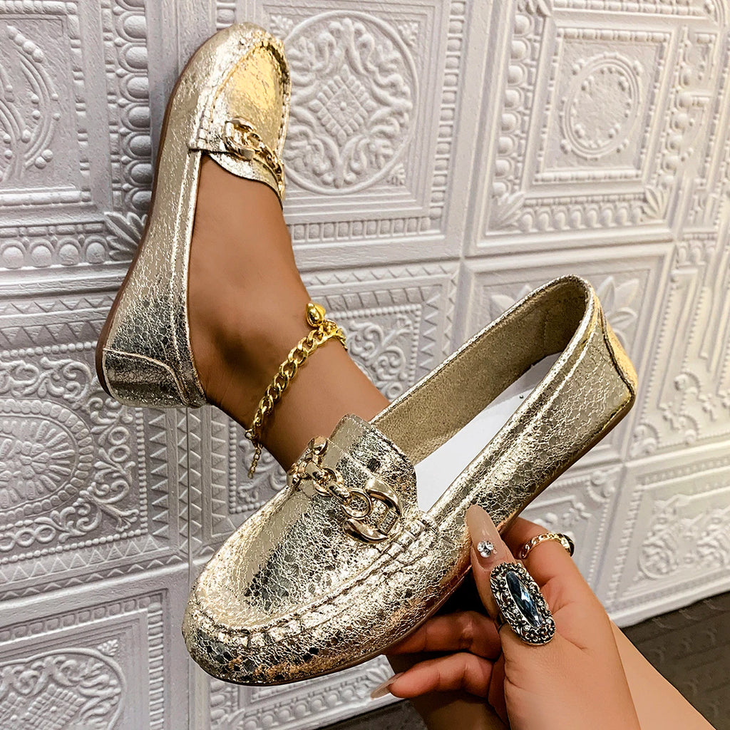 Women Loafers Fashion Pattern Designer Flats Shoes Driving Boat Luxury Shoes Women Slip-on Sexy Elegant Comfy Sneakers Women