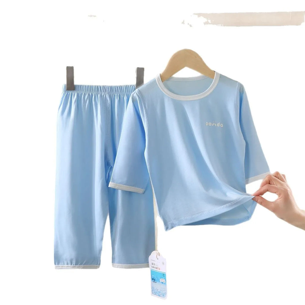 Summer Baby Girls Clothes Pajamas Sets Kids Boy Modal Homewear Nightwear Children's Indoor Clothing Pajamas Suit