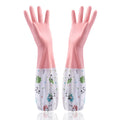 Women's Household Rubber Gloves: Durable Extended Waterproof for Kitchen Dishwashing Cleaning And Laundry