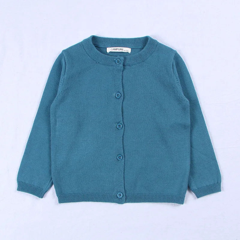 Girls Cardigan Baby Children Knitted Cardigan Sweater Boys Girls Candy Color Clothing Kids Spring Autumn Outer Wear
