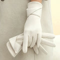 Women's Elegant Gloves - Winter Gloves with Bow Decorations, Suitable for Daily Wear