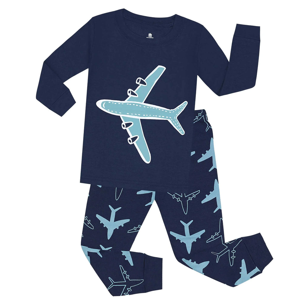 Boys Girls Pajamas Sets Kids Toddler 1 to 2 3 4 5 6 7 Years 100% Cotton Long Sleeve Children Pyjamas Autumn Winter Pjs Clothing