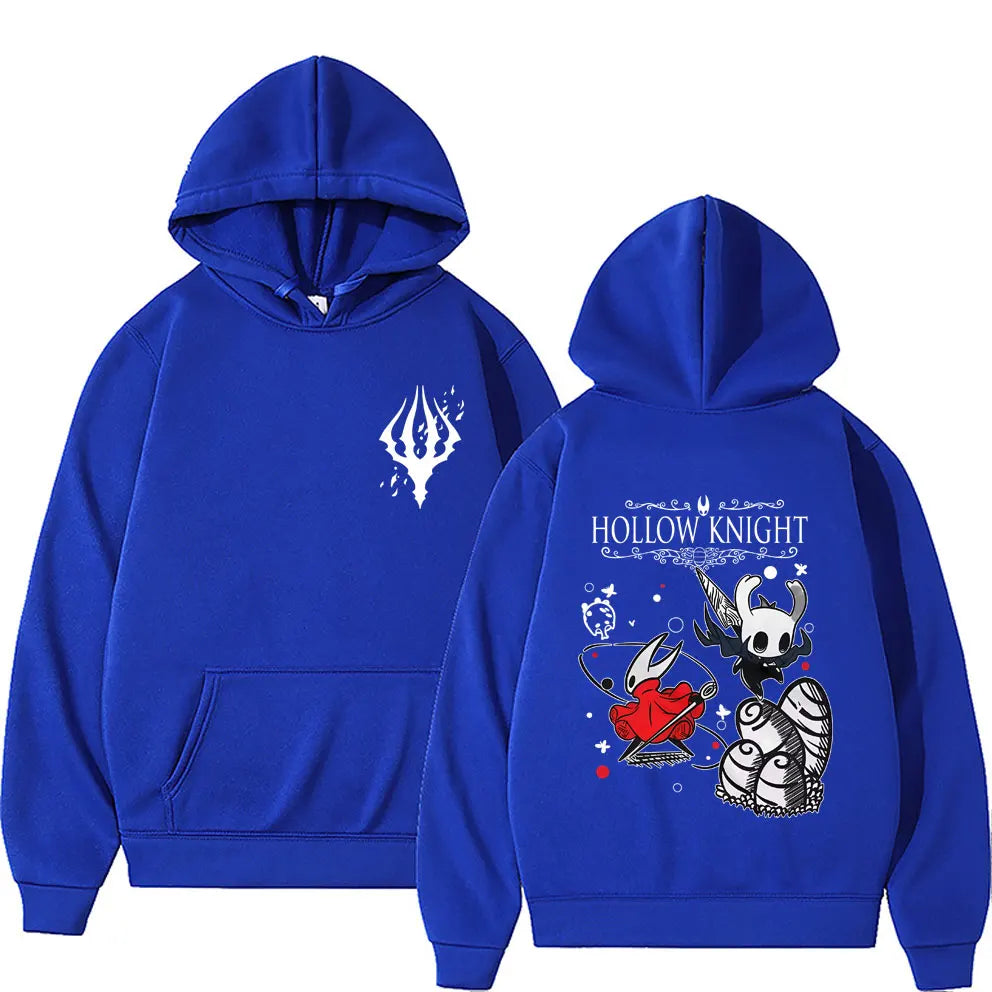 Hollow Knight Double Sided Graphic Hoodie Men Women Game Lover Pullover Hoodies Men's Fashion Cartoon Oversized Hooded Tracksuit