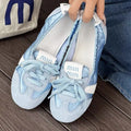 2026 New Women's Casual Sneakers Summer Cozy Shallow Ballet Flats Shoes New Women Lace Up Sport Shoes Zapatos De Mujer