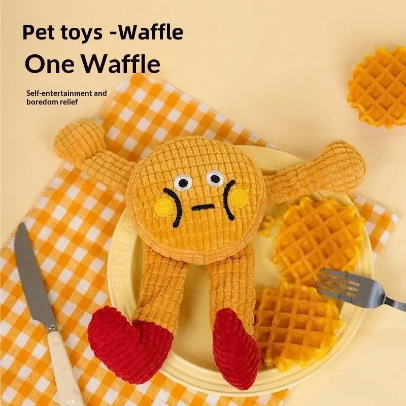 Pet Toys for Cats And Dogs Durable Waffle Cookie Chew Toys Amusing Entertaining Chew Toys for Kittens And Puppies