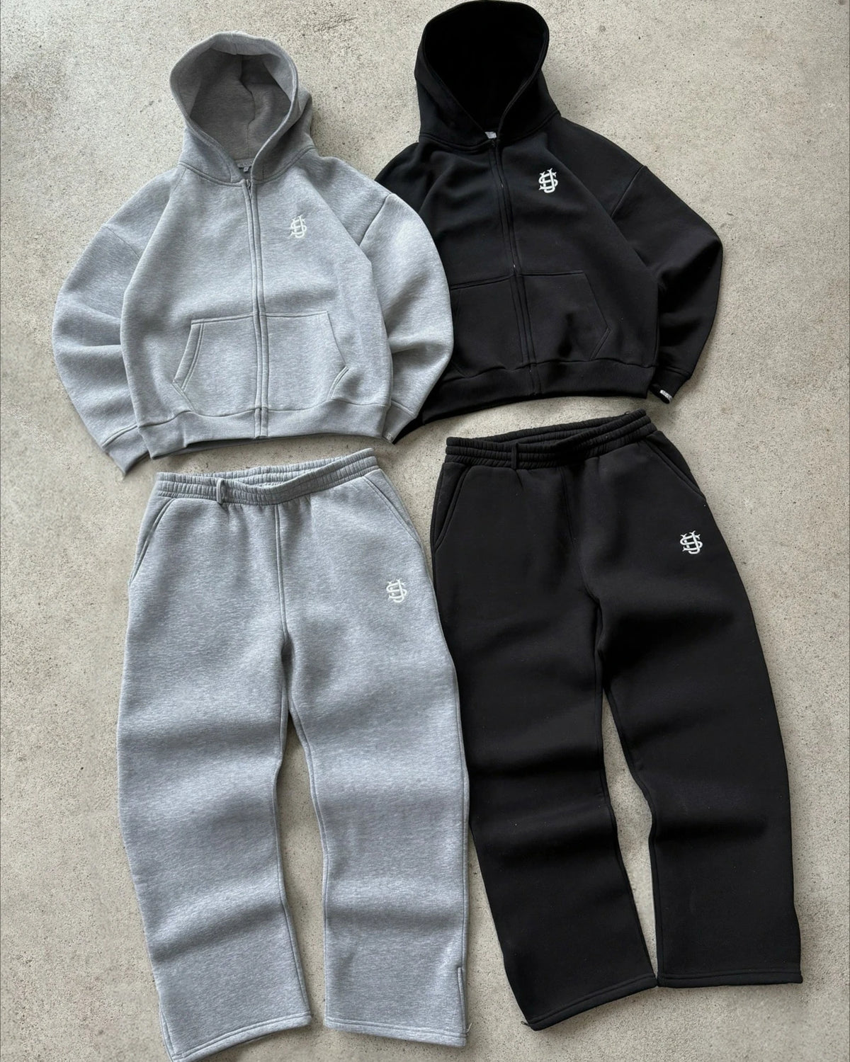 Streetwear Joggers Tracksuit Men Women Y2K Harajuku Letter Graphic Embroidery Oversized Zipper Sweatshirts Gothic Straight Pants