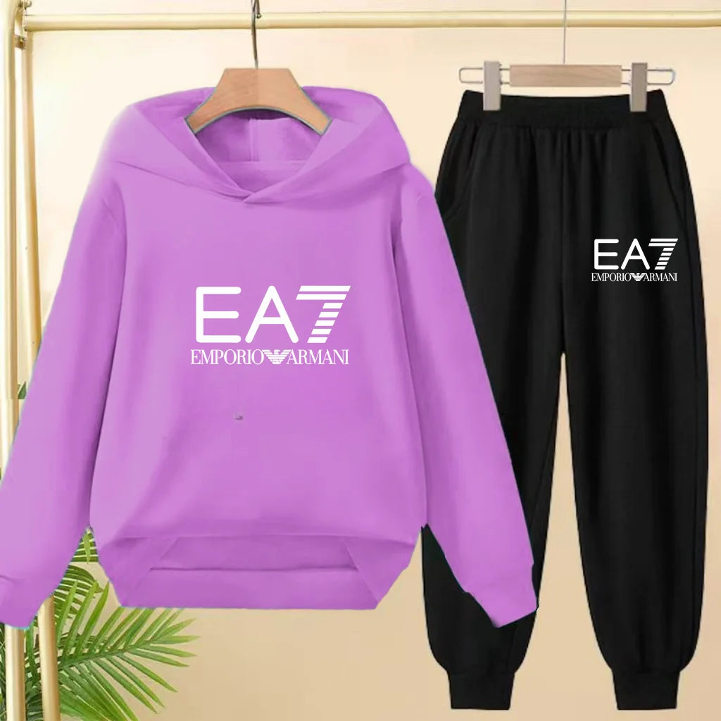 Kids Autumn Winter Hoodie  Letter Print Clothing Casual Top+Trousers 2PBoy Girl 3-12Yrs Child Gift Brand Sports Coat Jogging Set
