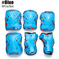 Kids Safety Protective Gear Set Knee Elbow Pads Wrist Guards 3-12 Years for Skateboard Cycling Roller Skates Scooter BMX Sports