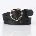 Women's belts Pin buckle belts spring and summer new women's versatile with trouser belts hollow heart shape