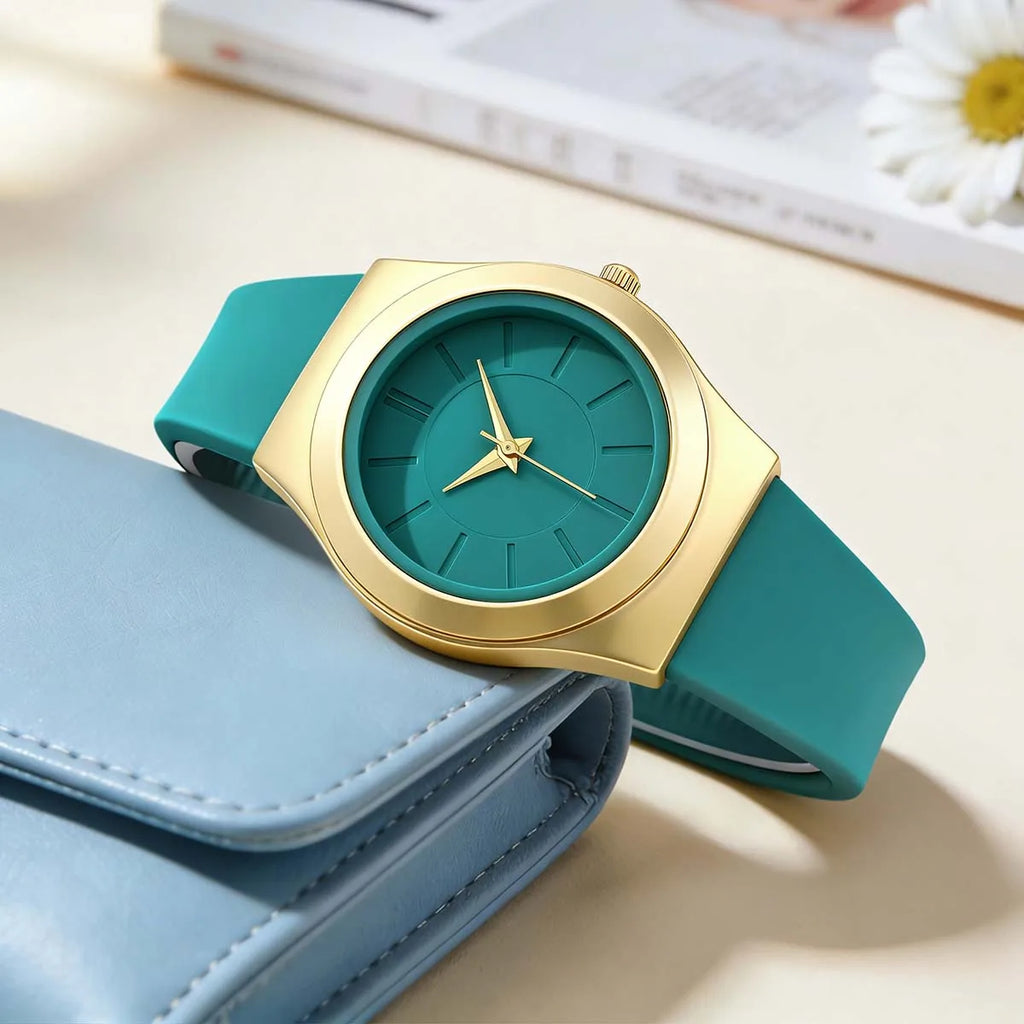 Ladies Sport Casual Sample Women Girls Quartz Watches Silicone Wristwatch