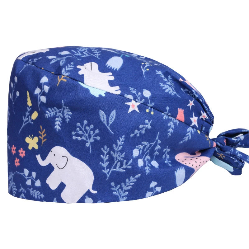 Women's Working Hats Cotton Adjustable Medical Nurse Caps Beauty Salon SPA Doctor Scrub Hat M909