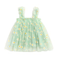 Toddler Dress Kids Girls Party 2023 Summer Sleeveless Daisy Floral Tutu Dress Layered Tulle Dress Princess Birthday Dresses
