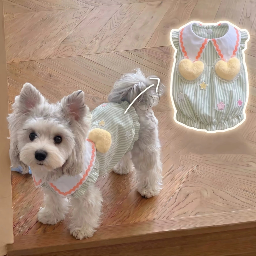 Summer Pet Dog Cat Clothes for small dogs cats bubble Puppy Princess Striped Dress Cats Kitten Rabbit Clothing Pet Supplies