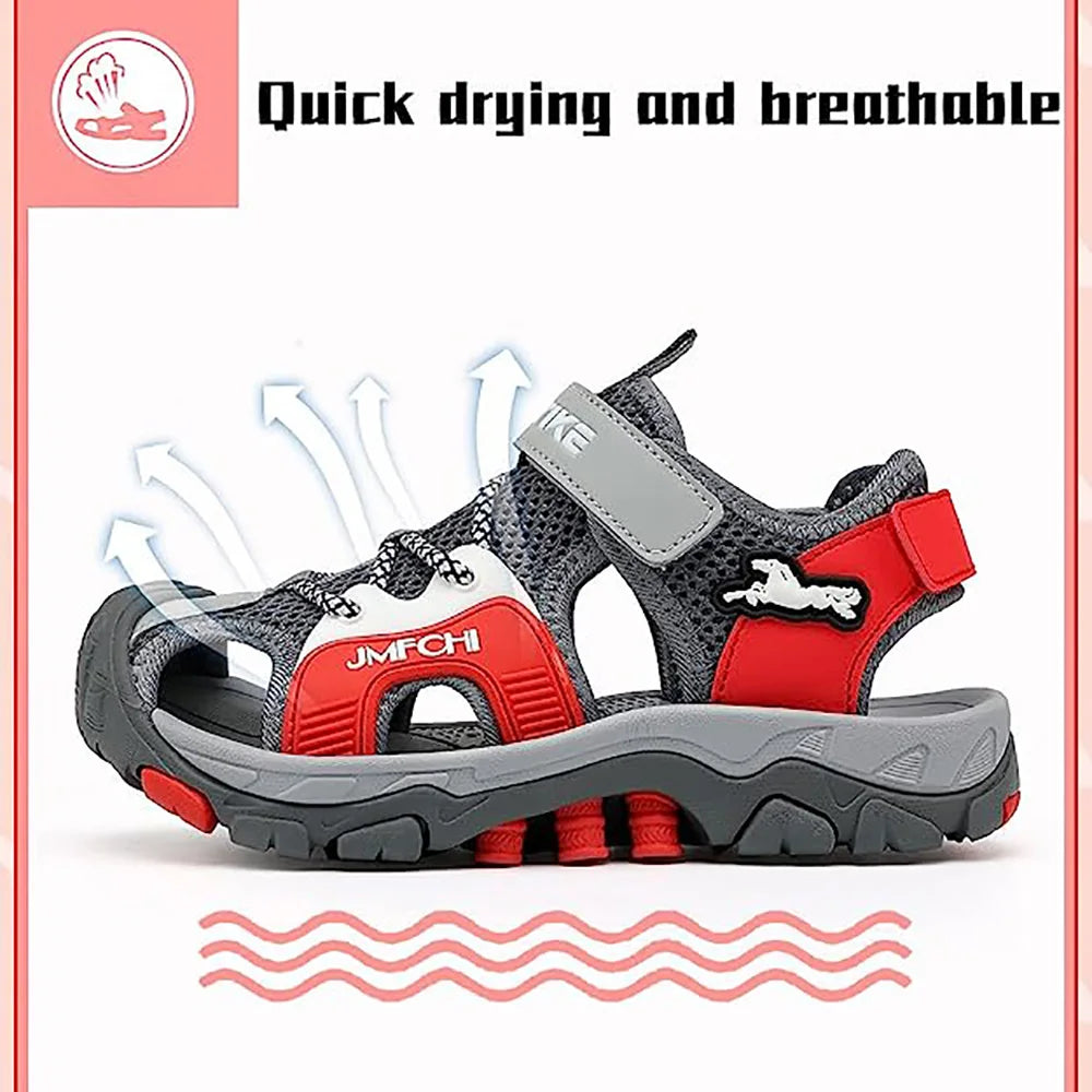 Kids Boys Girls Sports Sandal Summer  Outdoor  Athletic Water Shoes  Child Pool Beach Sneakers Slip Resistant