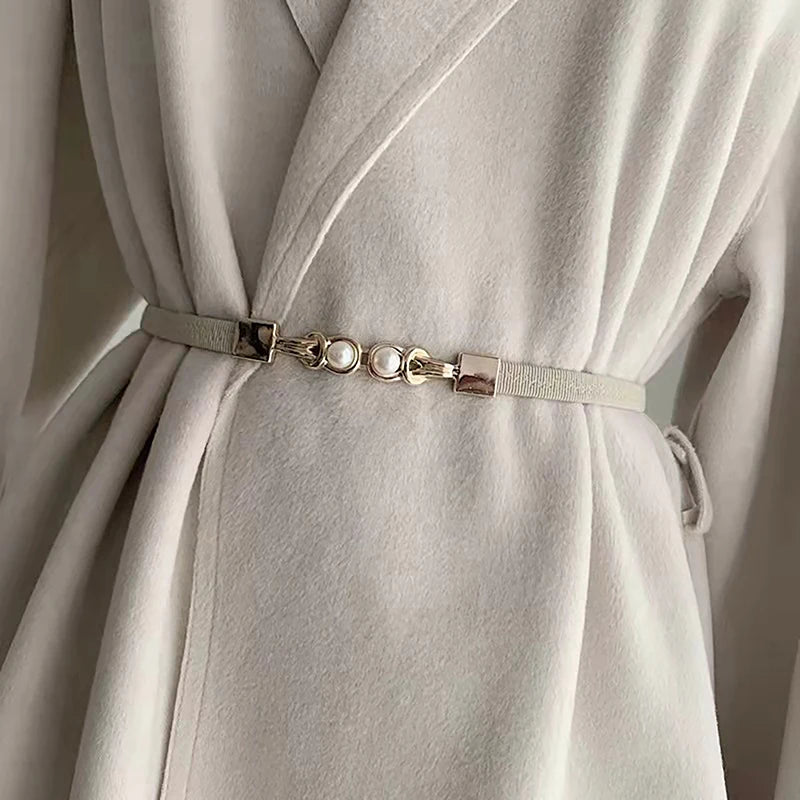 Ladies Adjustable Thin Belts For Women Fashion Luxury Brand Designer Style Skinny Coat Jacket Dress Waist Belt Female