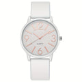 Fashion Arabic Dial Women's Quartz Watch Minimalist Silicone Strap Casual Wristwatch for Girls Students Reloj Mujer