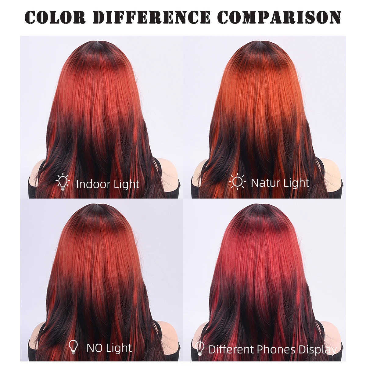 Wig for Women, Full Headpiece, Halloween Style, Middle Parting Bangs, Straight Hair Synthetic Fiber Wig