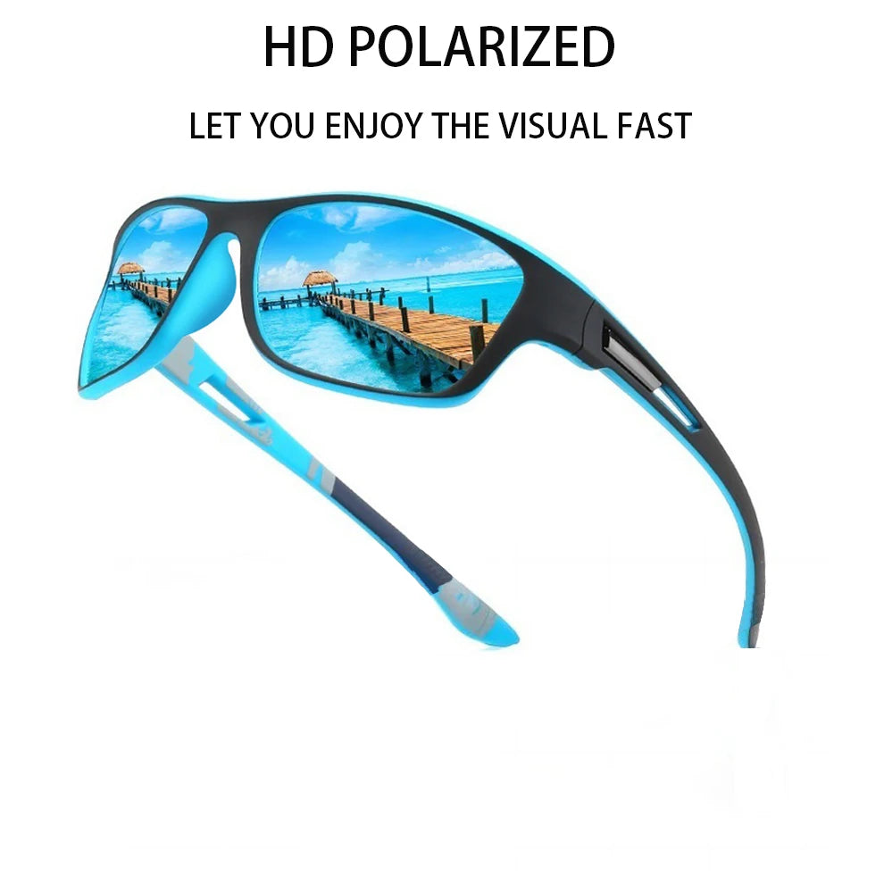 Men's Polarized Cycling Sunglasses Men Women Outdoor Sports Driving Hiking Sun Glasses Fishing Anti-glare UV400 Eyewear TAC Lens