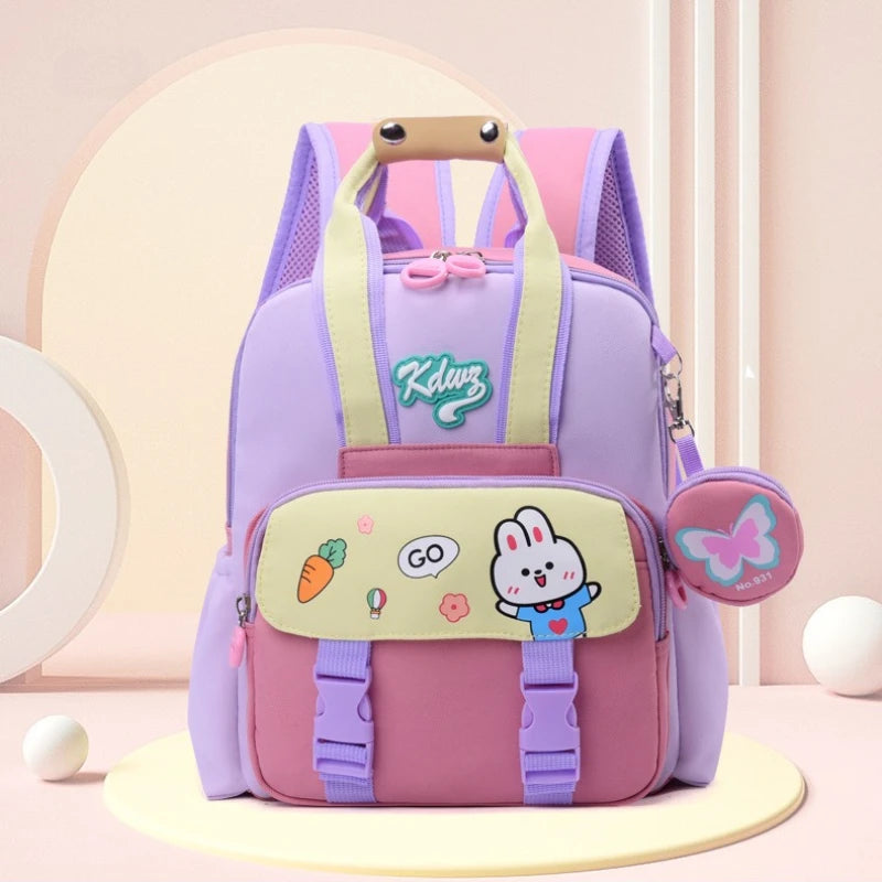 2025 New Kids Backpack Children School Book Bags for Boys Cute Astronaut Rabbit Girls Fashion Kindergarten Backpack Lightweight