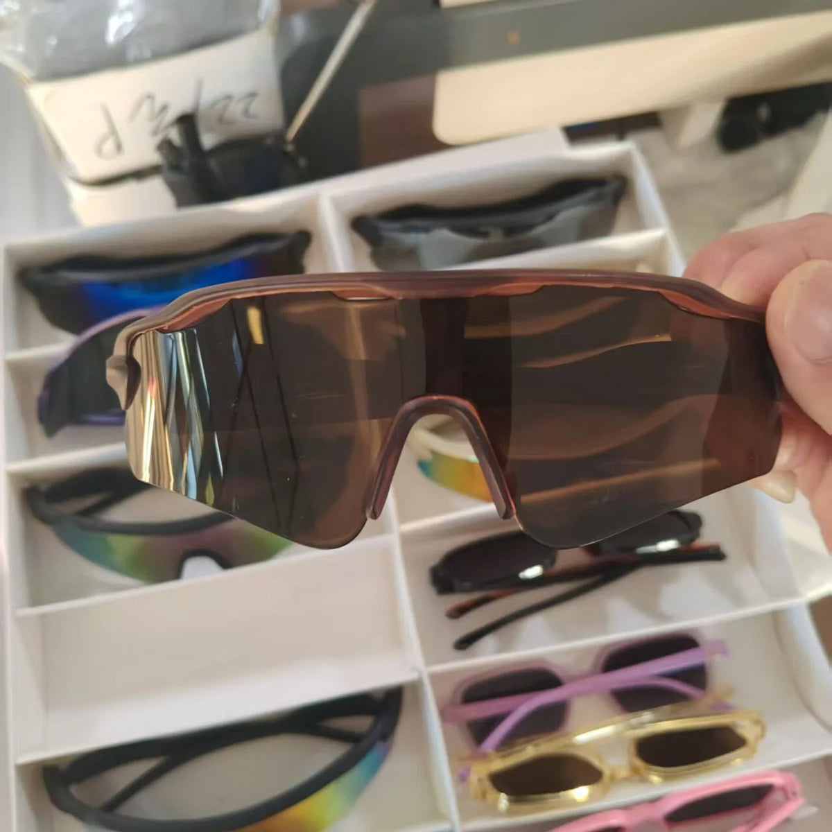 1pc Stylish Polarized Sunglasses for Men, High-Definition UV Protection Glasses for Sports, Cycling and Outdoor Activities