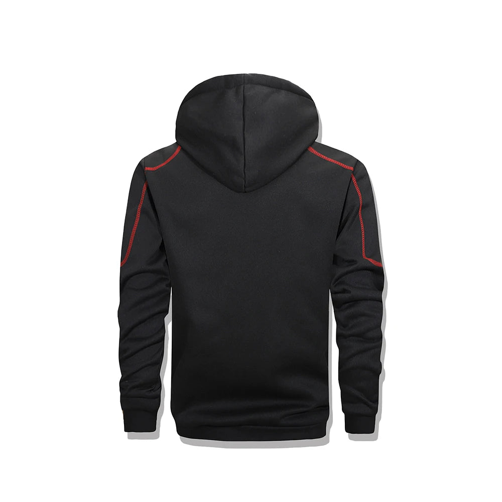 Men's Hooded Jacket Spring and Autumn Outdoor Sports Jacket Windproof Zip-up Sweatshirt High Quality Casual Sports Jacket