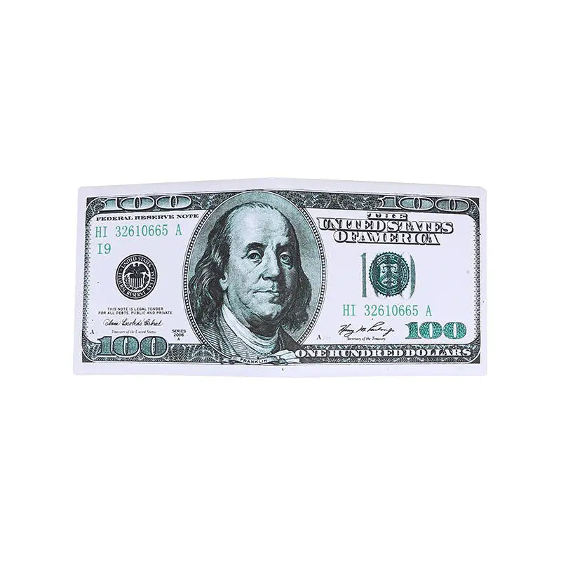 Men Money Canvas Wallets Credit ID Card Holder Bags Purses Currency Notes Pattern Insert Picture Cash Coin Dollars Euro Wallet