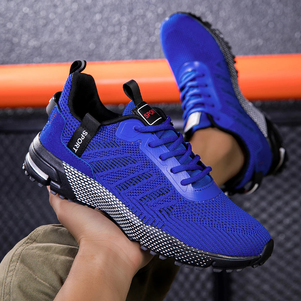 Men Running Shoes Lightweight Breathable Jogging Sport Shoes Male Lace-up Fashion Comfort Non-slip Casual Sneakers Man