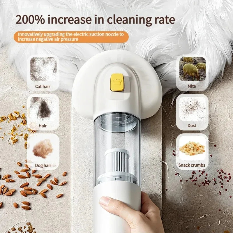 Pet Vacuum Cleaner Cyclonic Technology Strong Suction Multifunctional for Pet Hair Removal Car Home Cleaning