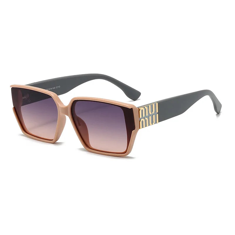 New Luxury MM Glamour Sunglasses For Men And Women Stylish Classic Brand Glasses Unisex Designer Square Shades UV400