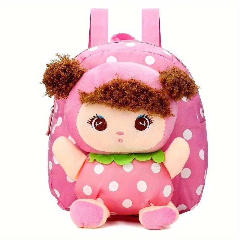 Kids Backpack, Toddler Girls Backpacks,  Adorable Soft Plush Girl Toys, with Multiple Pockets and Adjustable Straps Shoulder Bag