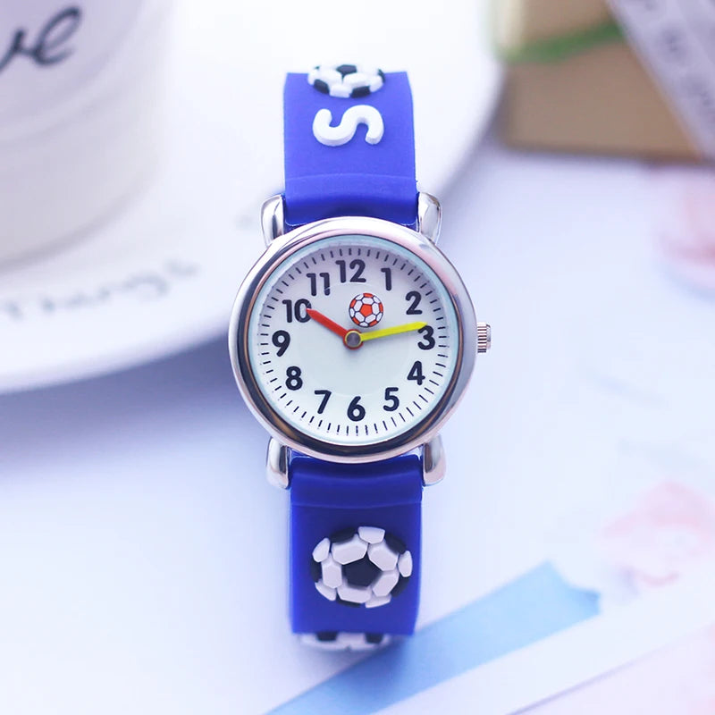 2026 children boys cartoon quartz watches kids students 3D football anime sports watches for birthday gifts relogio feminino