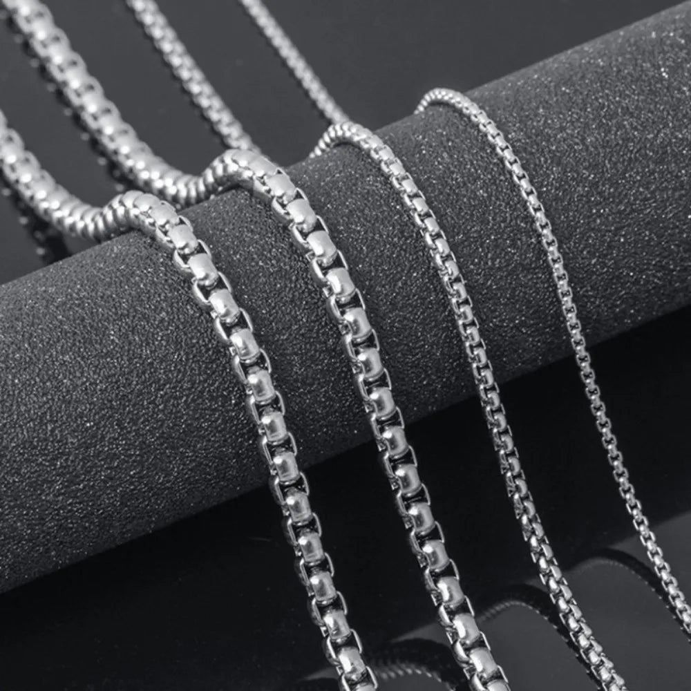 Stainless Steel Necklace, Street Fashionable Hip Hop Jewelry Accessories for Men, Father's Day Gift