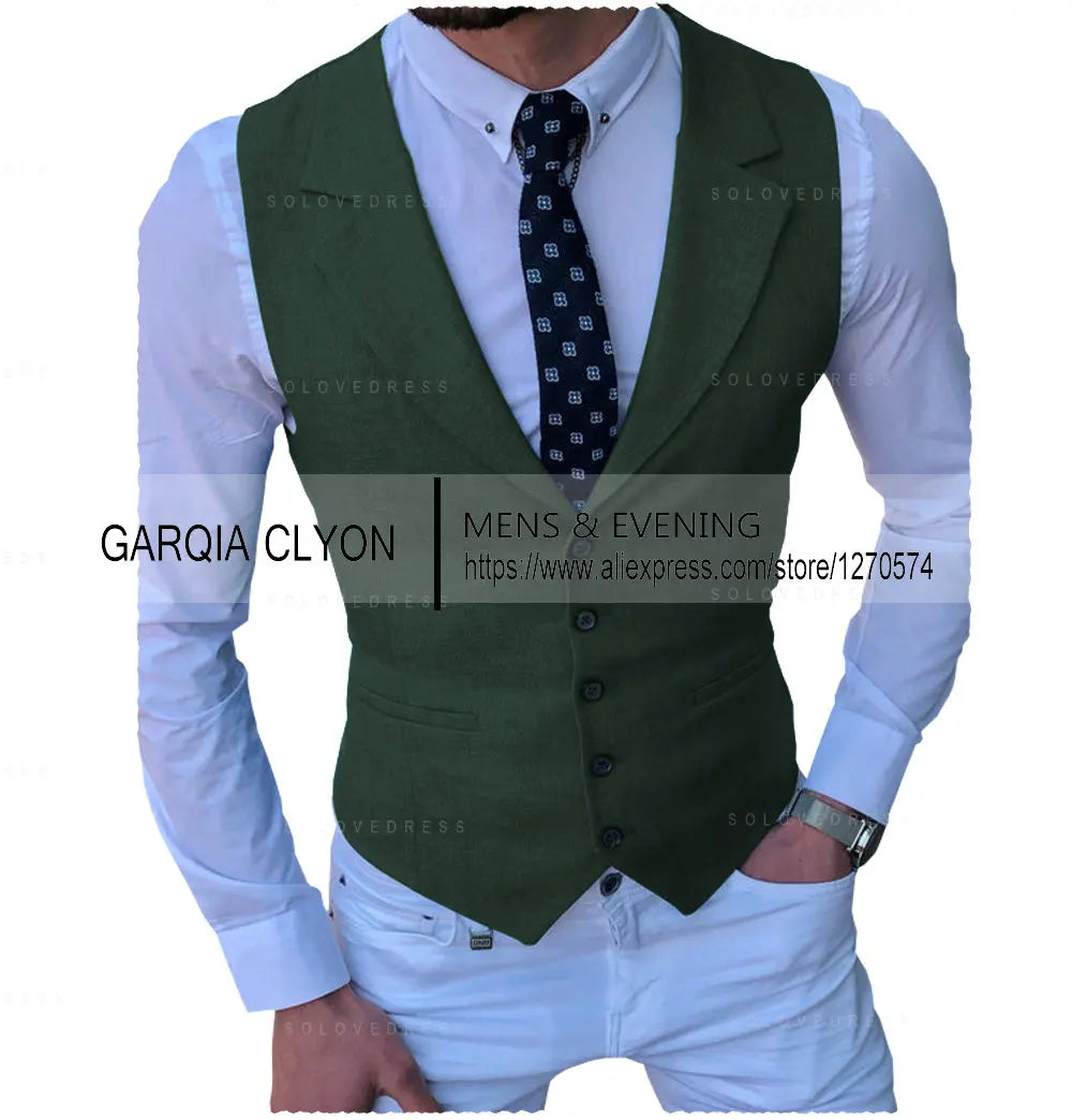 Men's Suits Vest New Arrival Classic Single Breasted Casual  Business Formal Suits Waistcoat For Jacket Groomsmen For Wedding