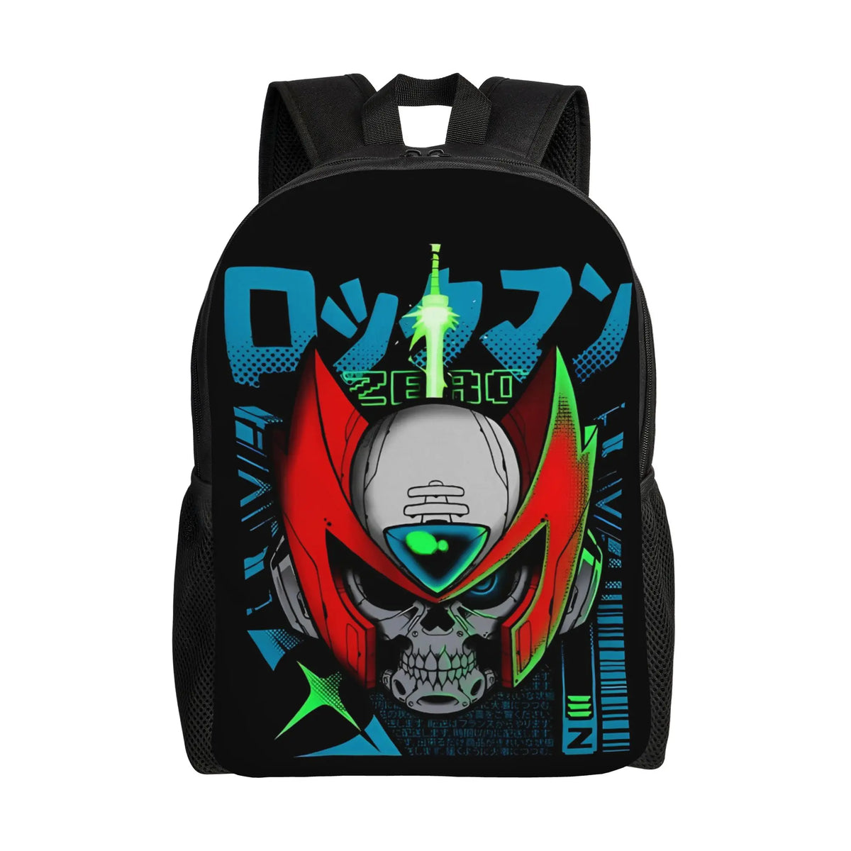 Megaman X Scifi Video Game   Backpack for Men Women Fashion High School Hiking Travel Daypack  Laptop Canvas Bags Lightweight