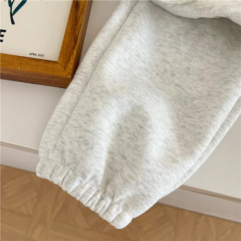 Kids Sweatshirts Sets Autumn Spring Boys Girls Sports Casual Outfits Print Tracksuits+Pants 2Pcs Children's Clothing Suits 1-8Y