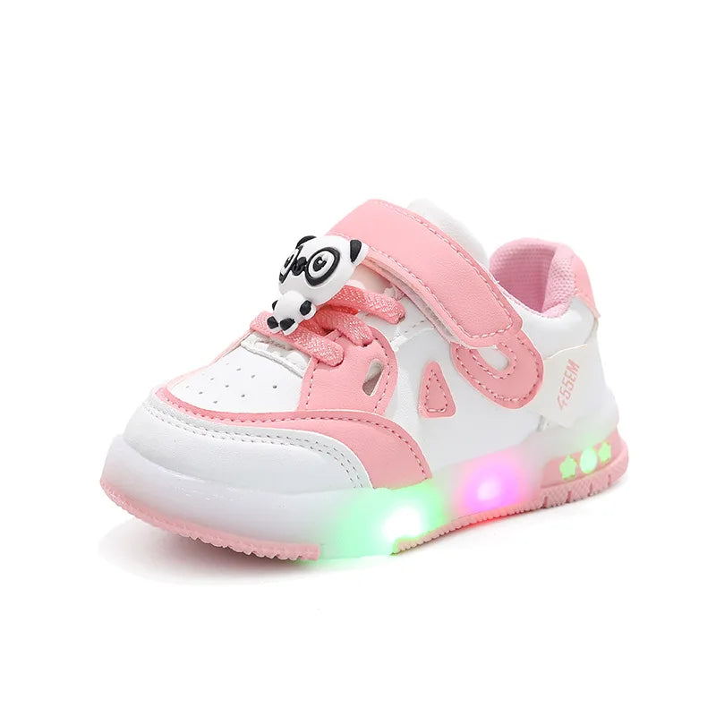 Kid Sneakers 2026 Autumn New Light Up Kid Shoe Trend Boy Sneakers Cute Girl Shoe Fashion Tennis Female Designer Shoe Кроссовки