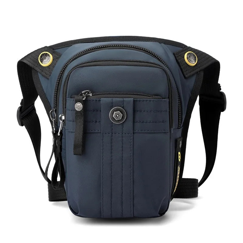 Men Drop Leg Bag Waist Fanny Pack Cross Body Bag Motorcycle Rider Travel Hiking Outdoor Sports Multi-Pocket Thigh Hip Belt Bags