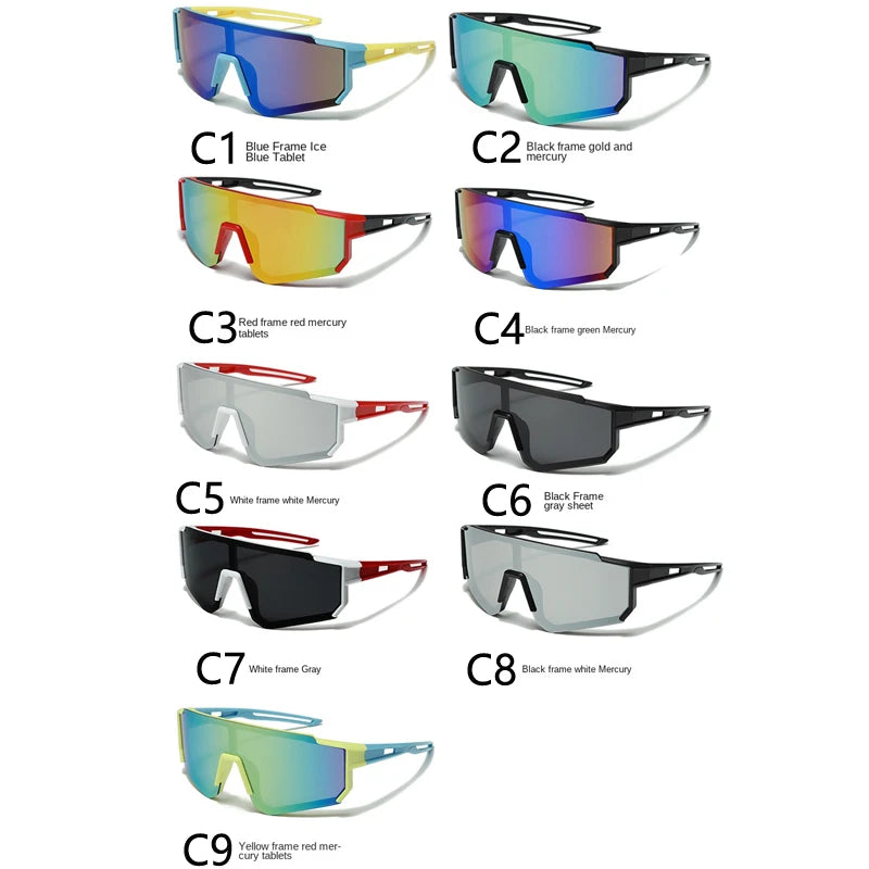 Children's Sunglasses Boy Fashion Trend Outdoor Sport Cycling Sun Glasses Girls UV Protection Colorful Lens Sports Eyewear Kids