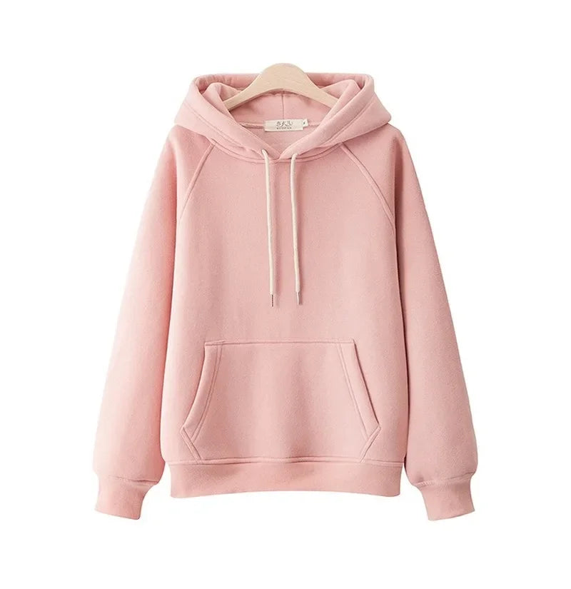 2025 Casual Hooded Hoodies Japanese Girl Student Fashion Sweatshirts Thick Spring Autumn Harajuku Loose Hoodie Knit Pullovers