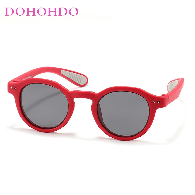 3-12 Years Kids Sunglasses Fashion Children Polarized Sun Glasses Boys Girls Glasses Silicone Safety Baby Shades UV400 Eyewear