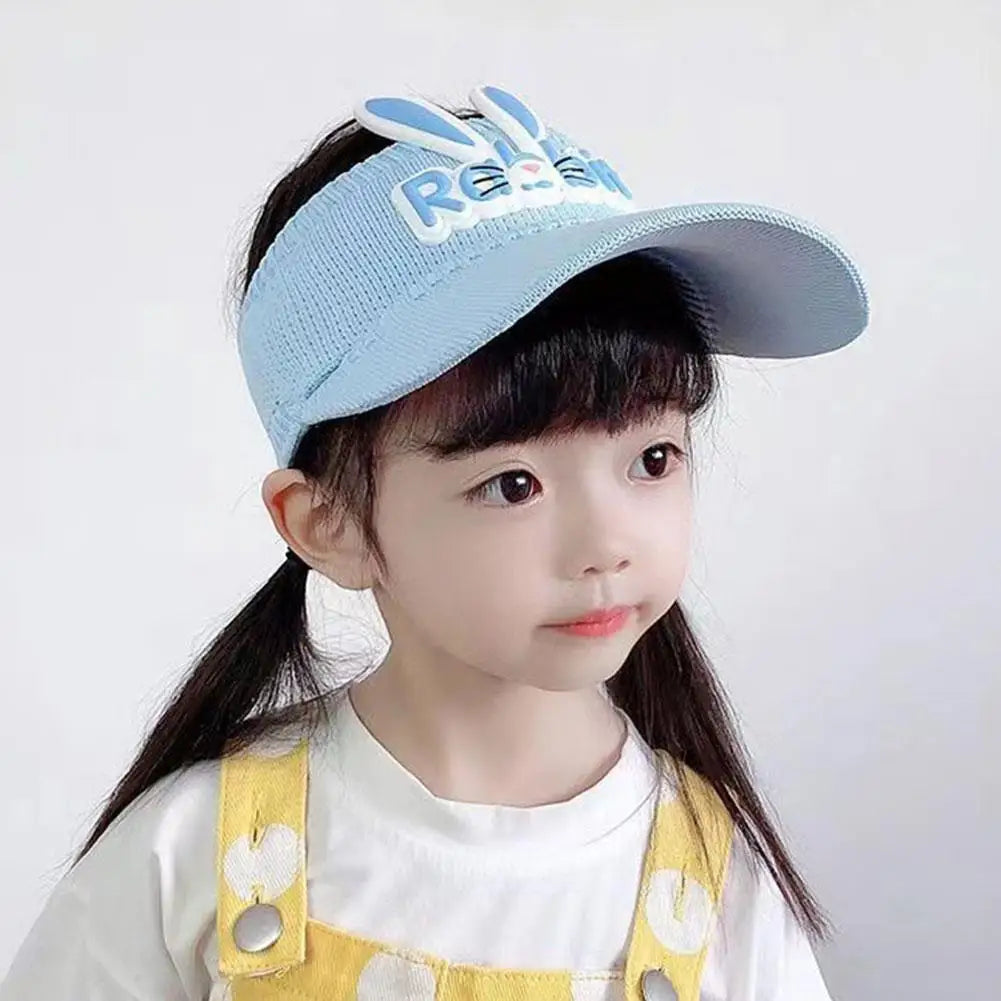 Cute Kids Sun Hats Rabbit Wings Bunny Hat Summer Boys Girls Hat Children Breathable Outdoor Hats