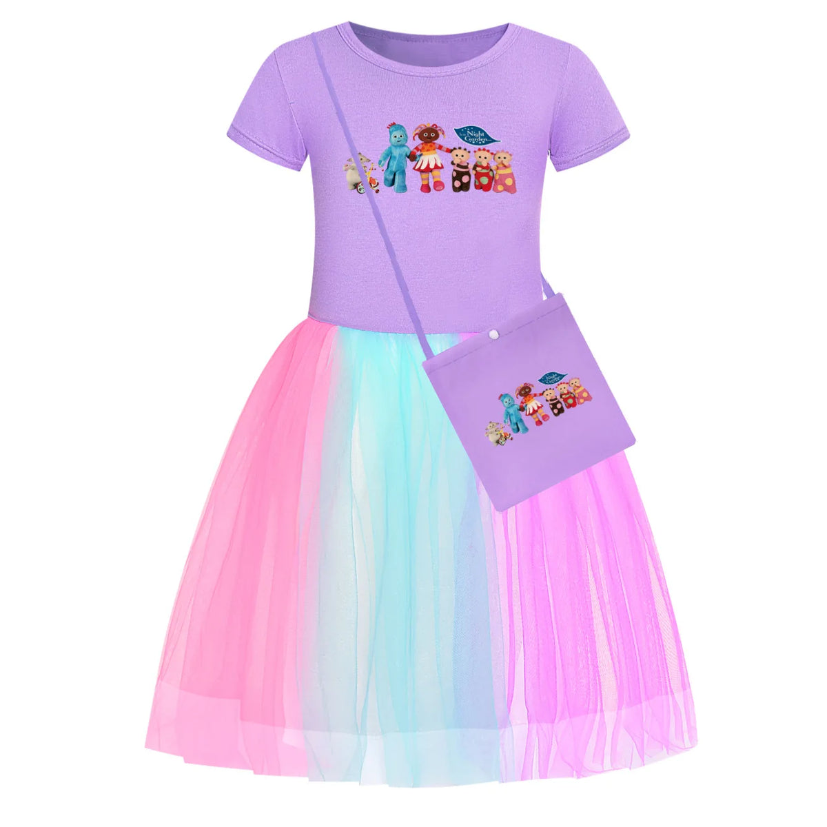 In The Night Garden vestido Kids Carnival Cosplay Dress Baby Girls Lace Casual Dresses Children Birthday Party Halloween Costume