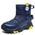 Children Boots for Girls Boys Shoes Winter PU Leather Waterproof Baby Boots Fashion Toddler Kids Shoes Warm Plushr Snow Boots