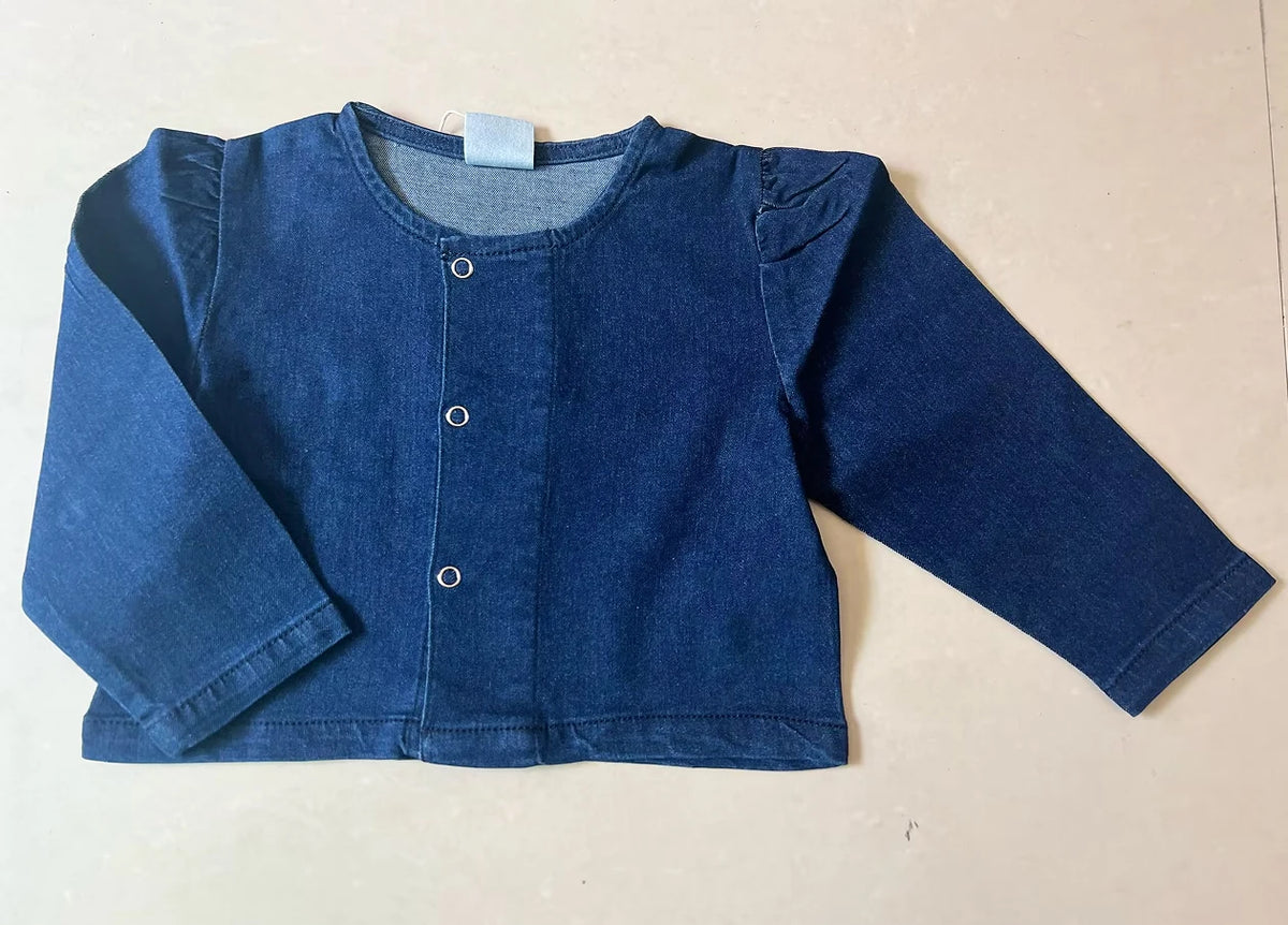 kids dress SS26 new SUMMER girls cute print Denim dresses