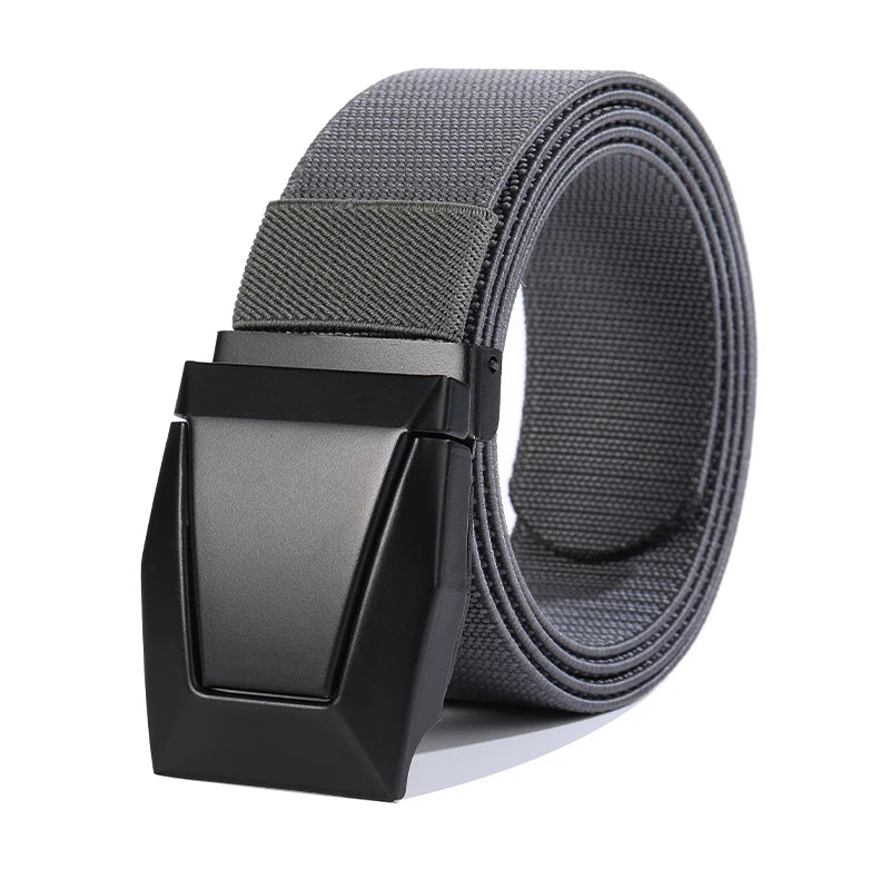 New Alloy buckle Fashion Men Belt  Adjustable Belts For Men Elastic Belts High Quality Wear-resistant Training Belt