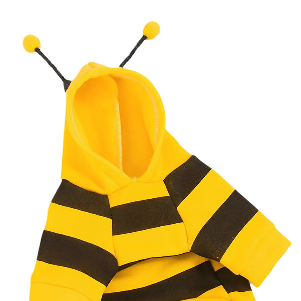 Pet Cat Dog Clothing Spring Autumn Thin Fleece Sweater, Ragdoll Dog Bee Pet Apparel, 1PC