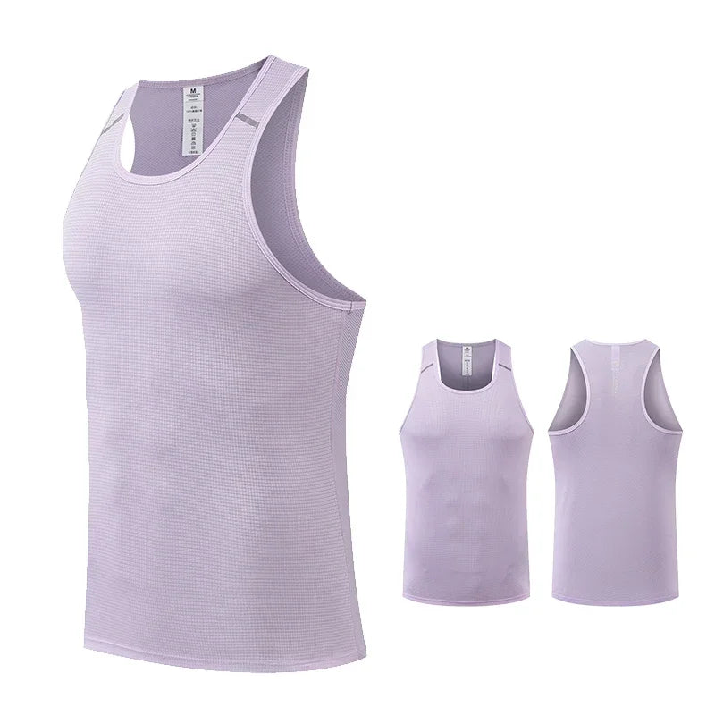 Men Sportswear Man Gym Fitness Vest Male Sportwear Sleeveless T-shirt Athletics Running Clothing Hiking Vests Men's Tracksuit