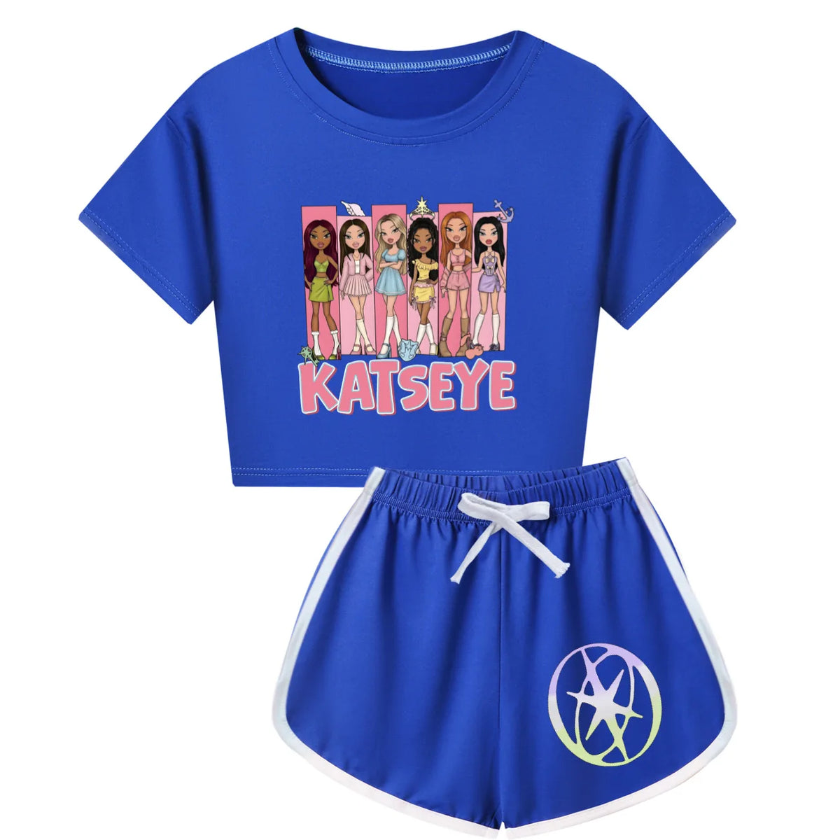 KATSEYE Kids Pajamas Set Cute Katseye Beautiful Chaos Short Sleeve Sleepwear for Toddler Boys Girls Summer Nightwear Sport Wear